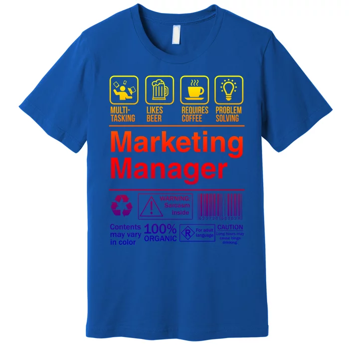 Marketing Ager Funny Sarcastic Label Gift Premium T-Shirt