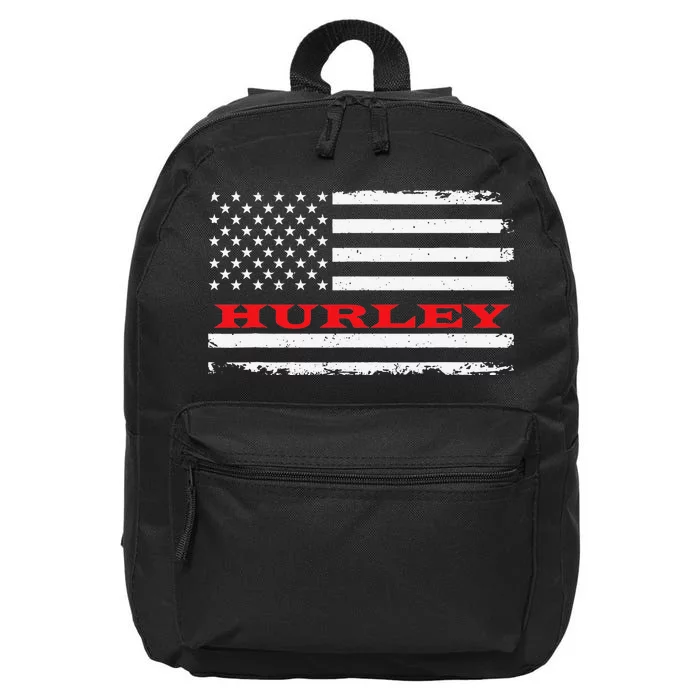 Mississippi American Flag Hurley USA Patriotic Souvenir 16 in Basic Backpack