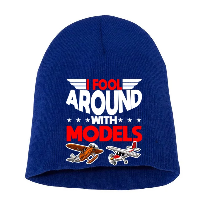 Model Airplane Funny Rc Pilot Around Models Christmas Gift Short Acrylic Beanie