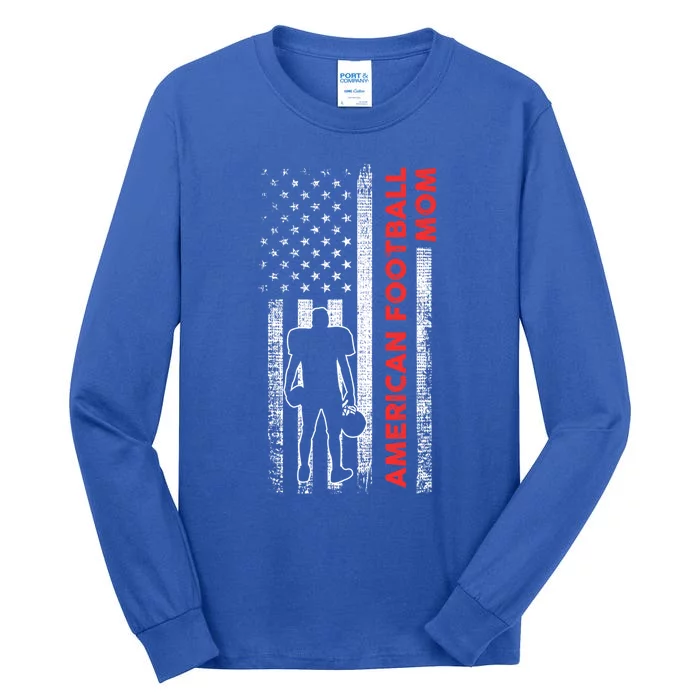 Mother American Football Mom Gift Tall Long Sleeve T-Shirt