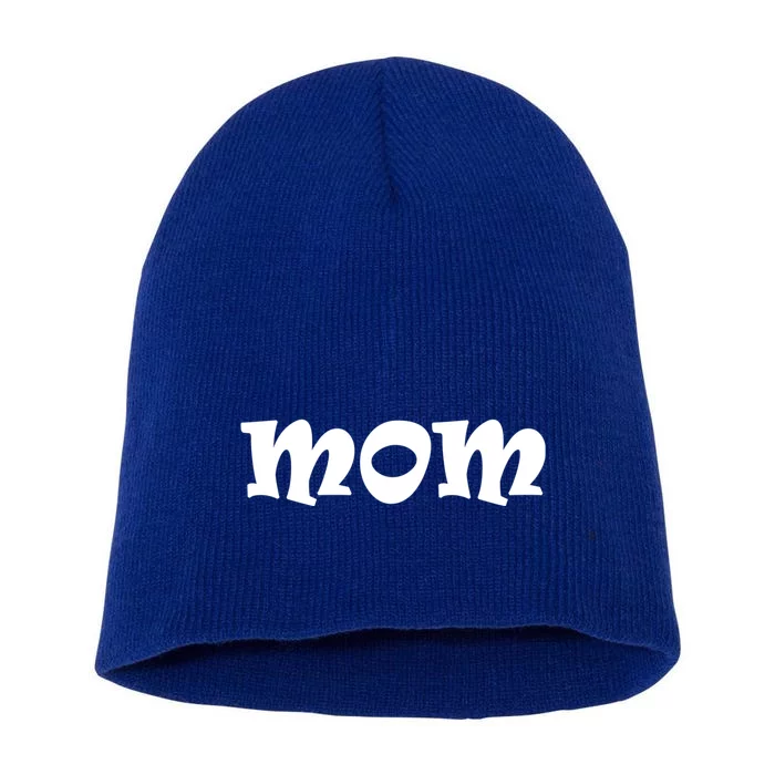 Mom A Fun And Simple Declaration Of Motherhood Status Gift Short Acrylic Beanie