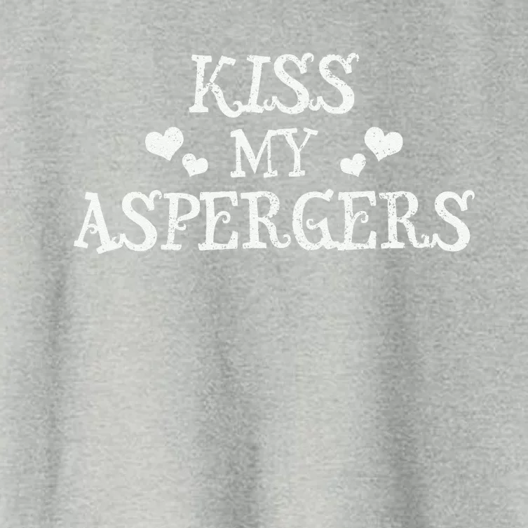 My Aspergers Funny Autism Awareness Month Gift Women's Crop Top Tee