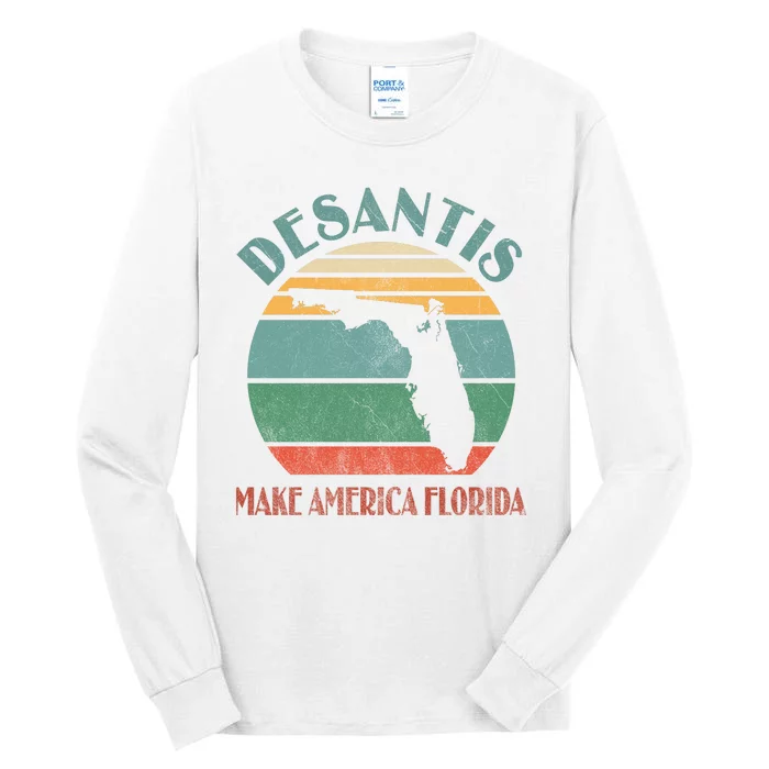 Make America Florida DeSantis 2024 Election Tall Long Sleeve T-Shirt