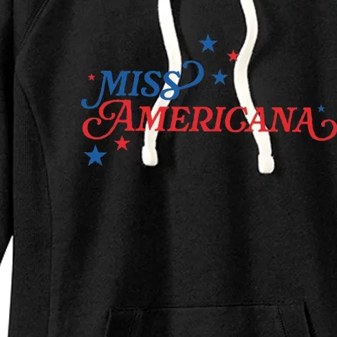 Miss Americana Fourth Of July Apparel Retro Independence Women's Fleece Hoodie