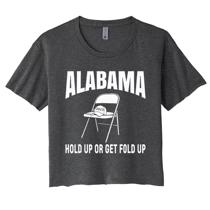 Montgomery Alabama Fiver Boat Brawl Folding Chair Women's Crop Top Tee