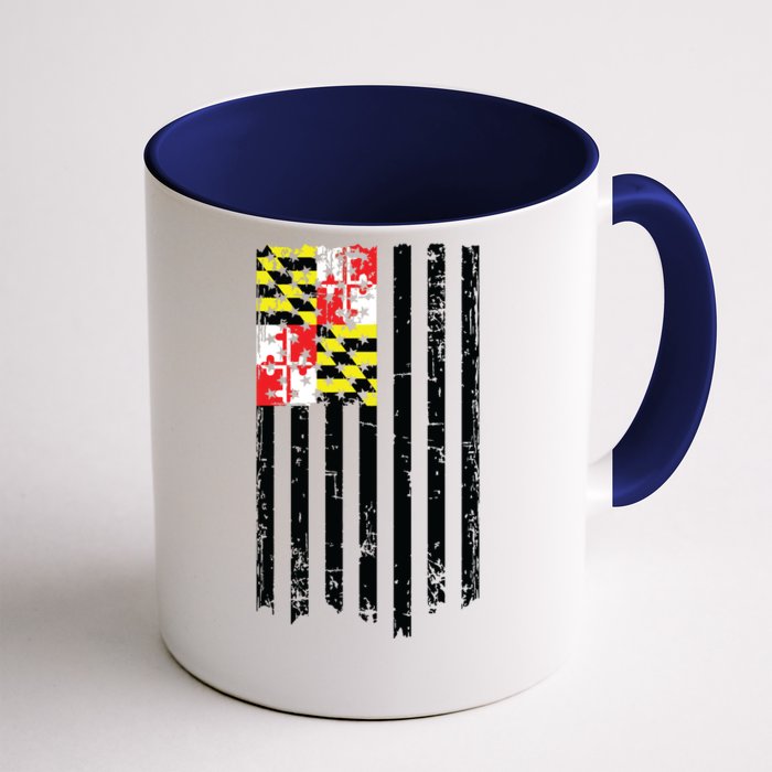 Maryland American Flag Front & Back Coffee Mug