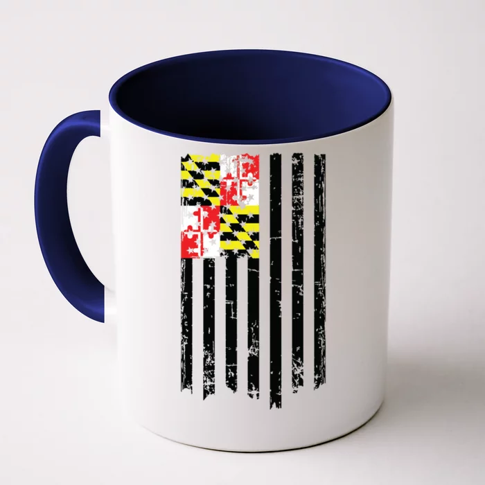 Maryland American Flag Front & Back Coffee Mug