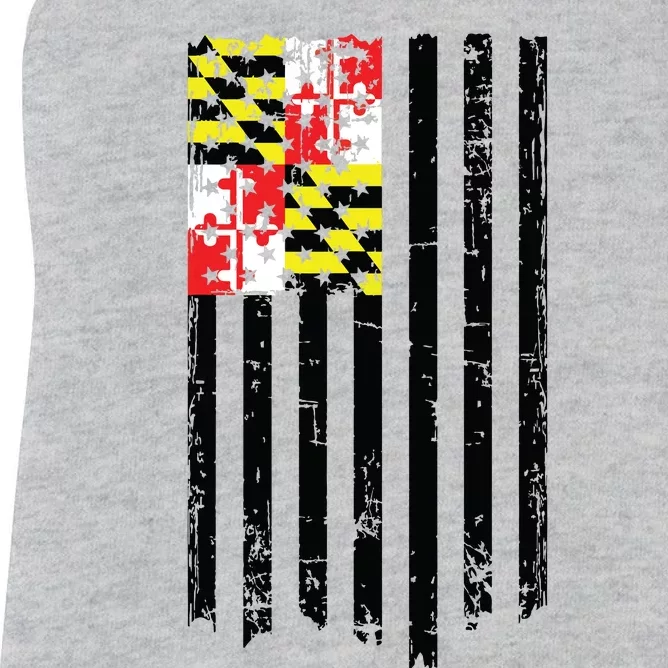 Maryland American Flag Women's Racerback Tank