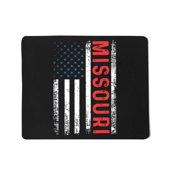 Missouri American Flag Pride Patriotic Mousepad