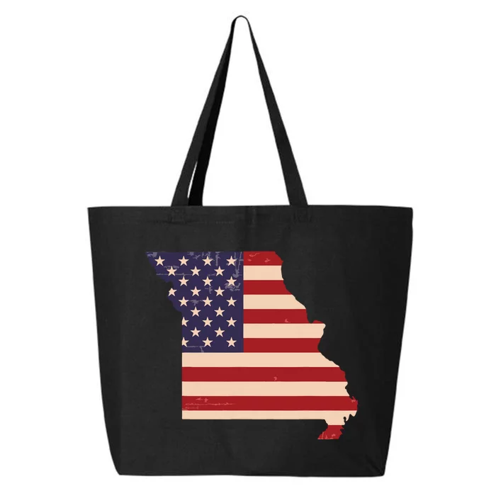 Missouri American Flag Vintage 25L Jumbo Tote