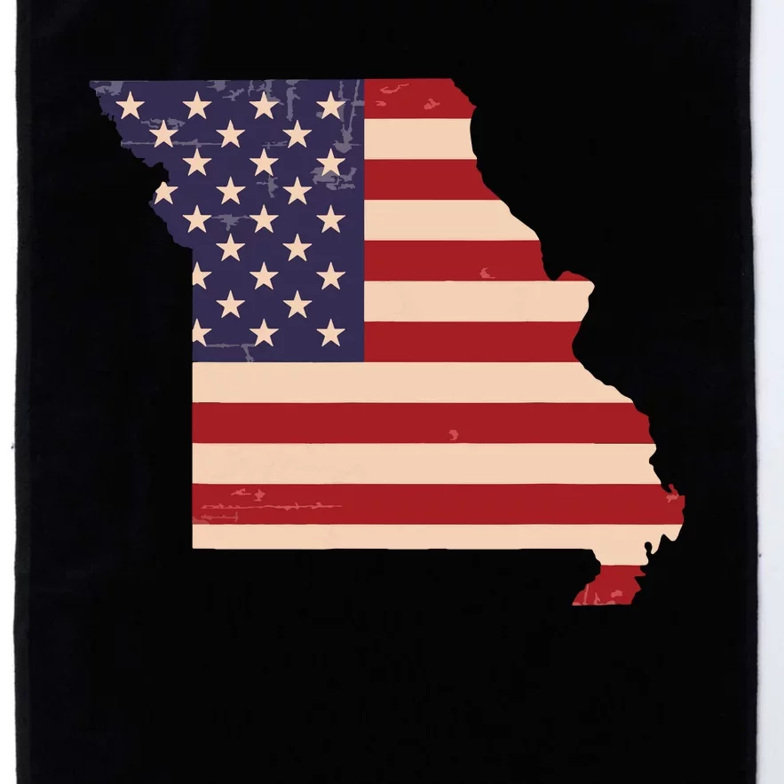 Missouri American Flag Vintage Platinum Collection Golf Towel