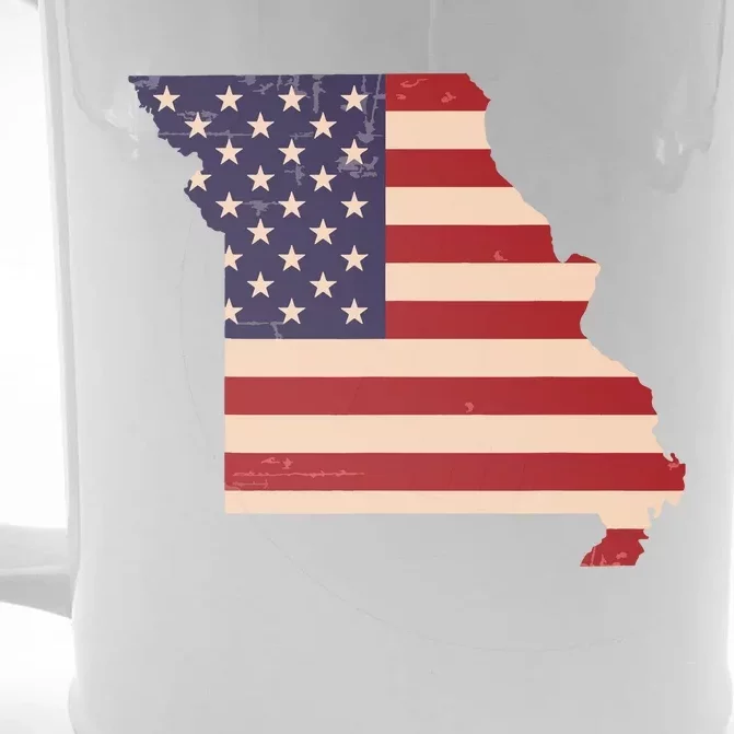 Missouri American Flag Vintage Front & Back Beer Stein