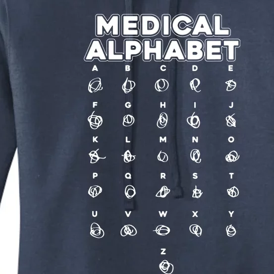 Medical Alphabet Funny For Doctors Nurses Chemists Women's Pullover Hoodie