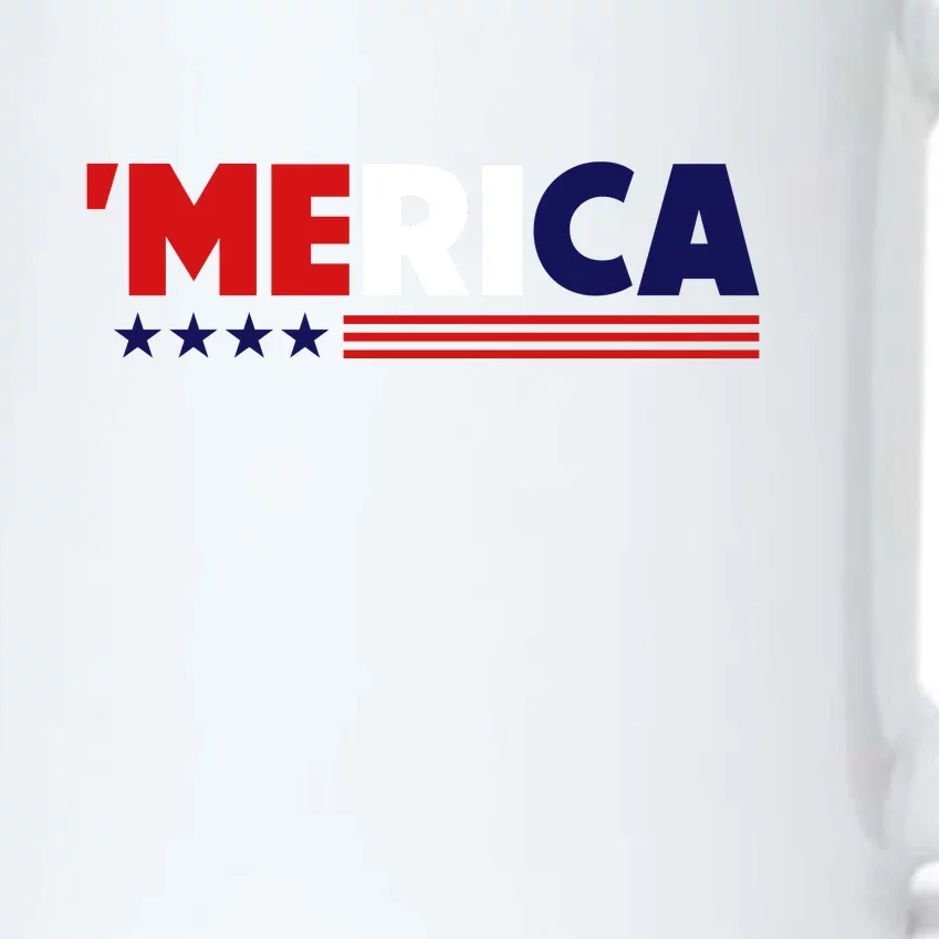 Merica American Flag Celebrate 4th Of July Patriotic Black Color Changing Mug