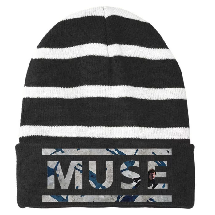 Muse Absolution Fill Striped Beanie with Solid Band