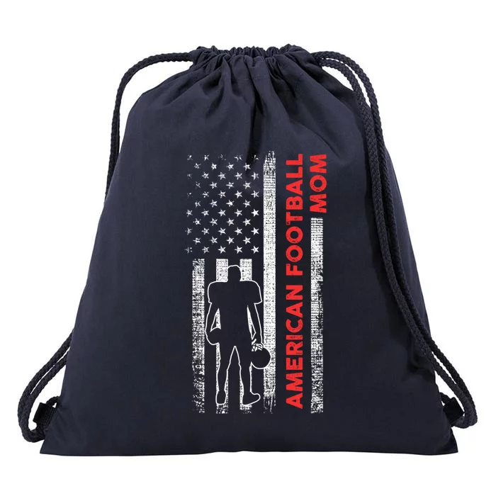 Mother American Football Mom Gift Drawstring Bag