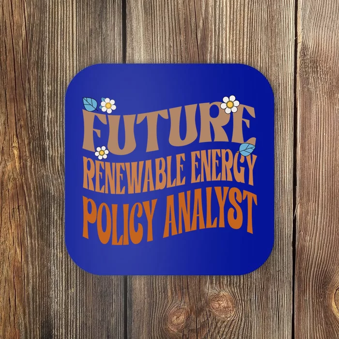 Melanated Afro Future Renewable Energy Policy Analyst Gift Coaster