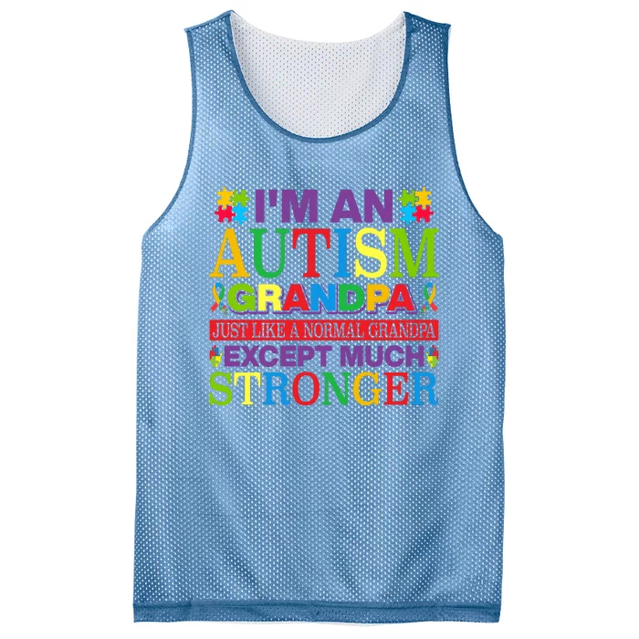 Motivational Autism Grandpa Autism Awareness Slogan Autism Advocacy Mesh Reversible Basketball Jersey Tank