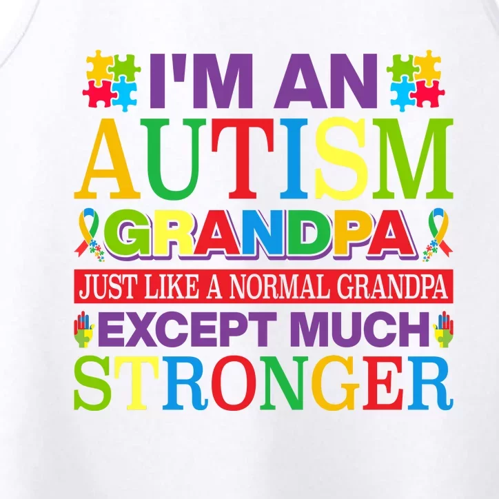 Motivational Autism Grandpa Autism Awareness Slogan Autism Advocacy Performance Tank