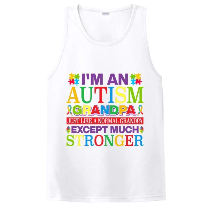 Motivational Autism Grandpa Autism Awareness Slogan Autism Advocacy Performance Tank