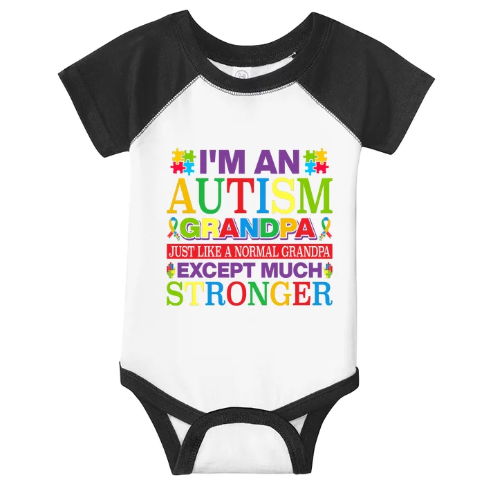 Motivational Autism Grandpa Autism Awareness Slogan Autism Advocacy Infant Baby Jersey Bodysuit