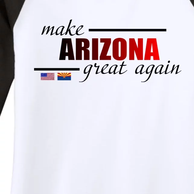 Make Arizona Great Again Women's Tri-Blend 3/4-Sleeve Raglan Shirt