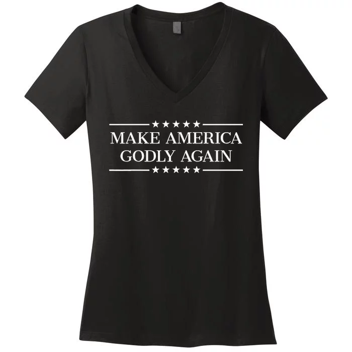 Make America Godly Again Women's V-Neck T-Shirt