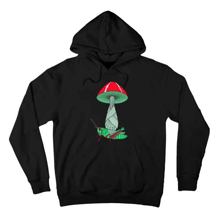 Mushroom And Grasshopper Hoodie