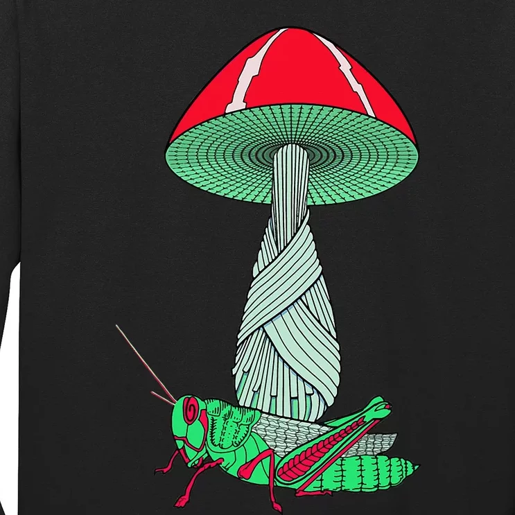 Mushroom And Grasshopper Long Sleeve Shirt