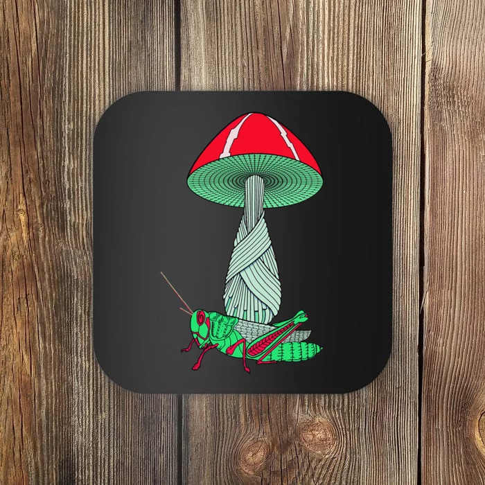 Mushroom And Grasshopper Coaster