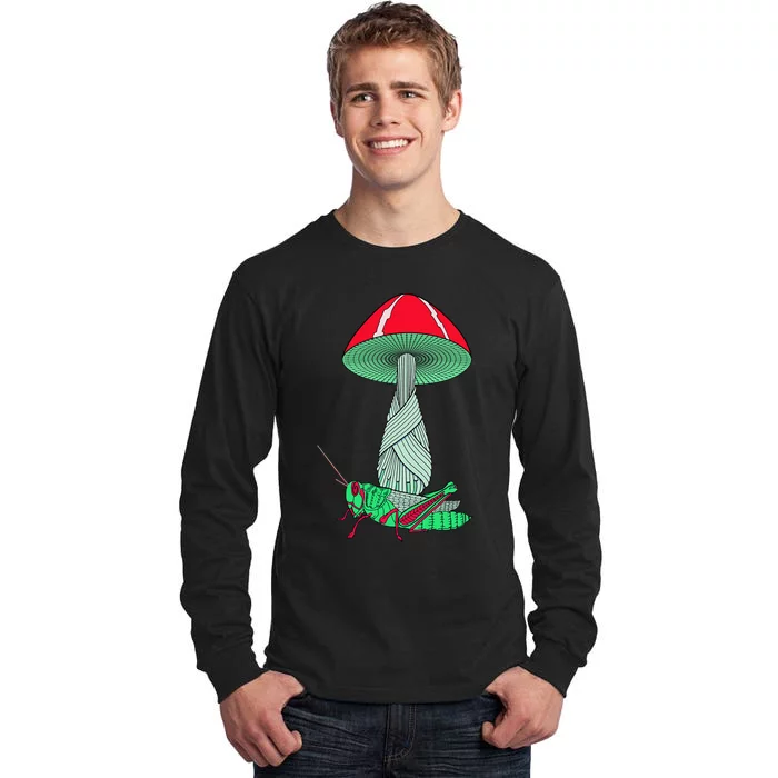 Mushroom And Grasshopper Tall Long Sleeve T-Shirt