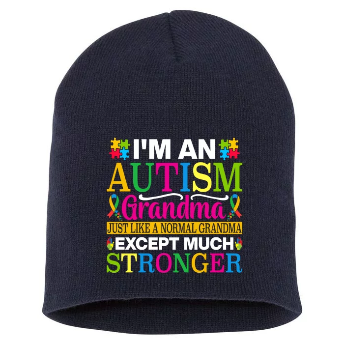 Motivational Autism Grandma Autism Awareness Slogan Autism Advocacy Short Acrylic Beanie