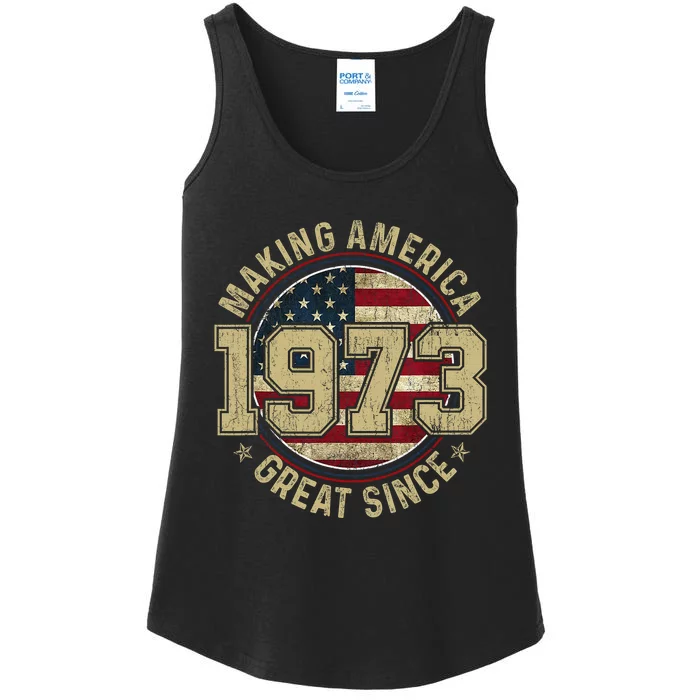 Making America Great Since 1973 Vintage Gifts 50th Birthday Ladies Essential Tank