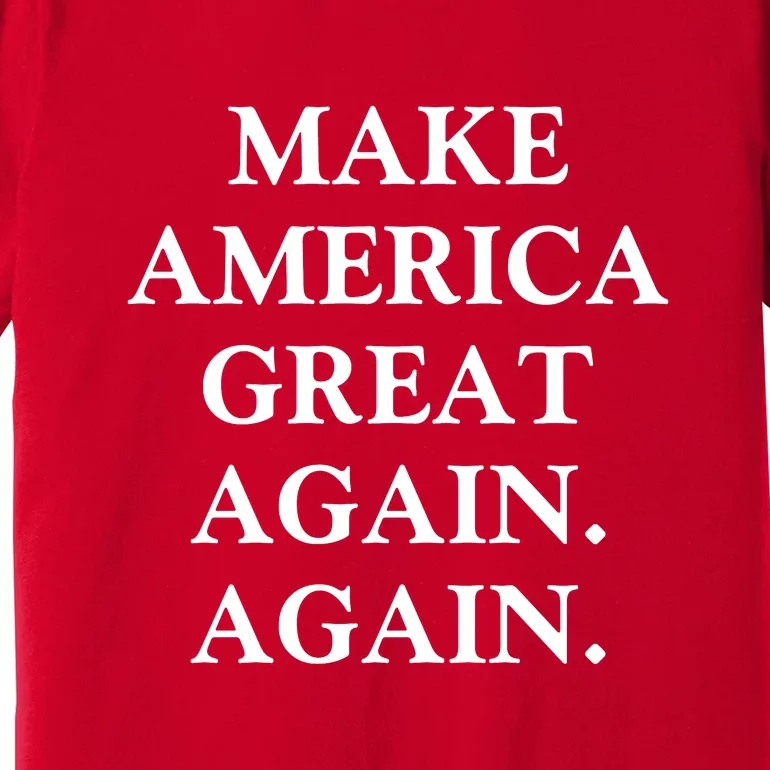 Make America Great Again Again Pro America Trump 2024 Election Premium T-Shirt