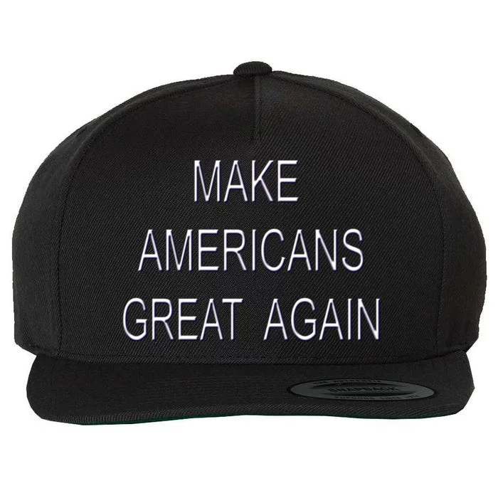 Make Americans Great Again Usa Pride America Gift Wool Snapback Cap