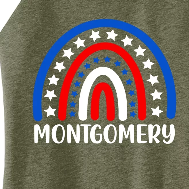 Montgomery Alabama Gift I Love Montgomery Usa Meaningful Gift Women’s Perfect Tri Rocker Tank