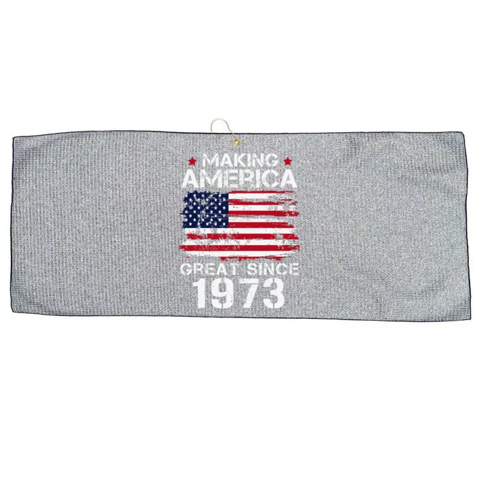 Making America Great Since 1973 Vintage Gifts 50th Birthday Love Large Microfiber Waffle Golf Towel