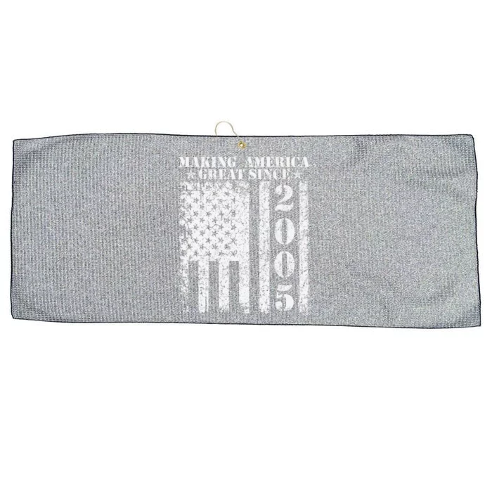 Making America Great Since 2005 Birthday Large Microfiber Waffle Golf Towel