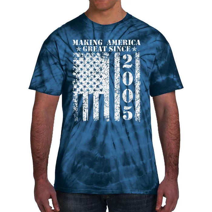 Making America Great Since 2005 Birthday Tie-Dye T-Shirt