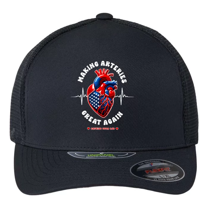 Making Arteries Great Again Cardiac Cath Lab Flexfit Unipanel Trucker Cap