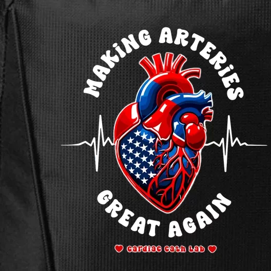 Making Arteries Great Again Cardiac Cath Lab City Backpack