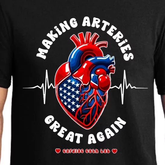 Making Arteries Great Again Cardiac Cath Lab Pajama Set