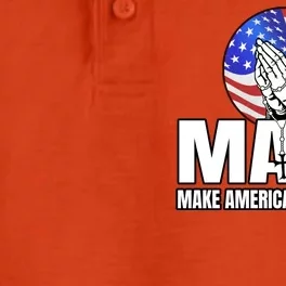 Make America Godly Again Dry Zone Grid Performance Polo