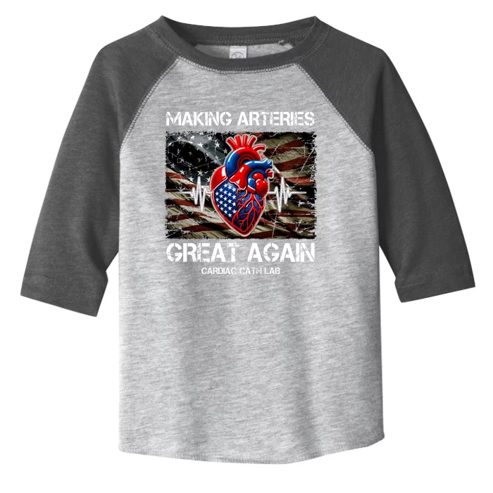 Making Arteries Great Again Cardiac Cath Lab Toddler Fine Jersey T-Shirt