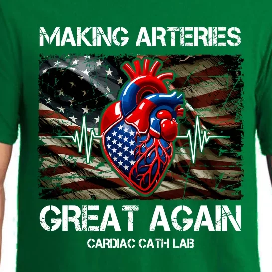 Making Arteries Great Again Cardiac Cath Lab Pajama Set