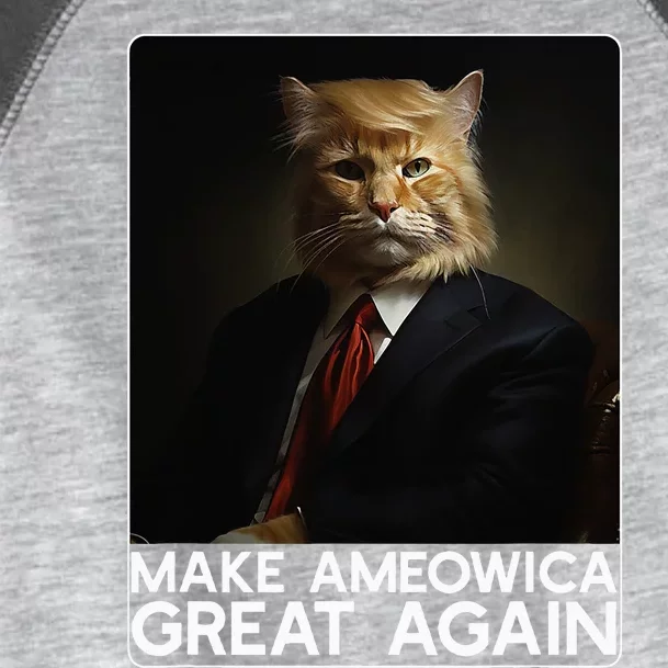 Make Ameowica Great Again Funny Donald Trump Cat Meme Toddler Fine Jersey T-Shirt