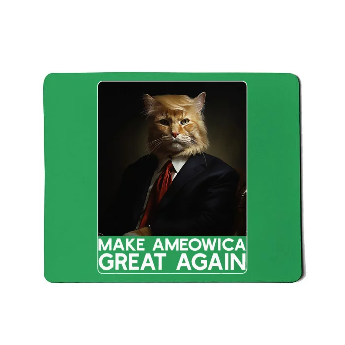 Make Ameowica Great Again Funny Donald Trump Cat Meme Mousepad