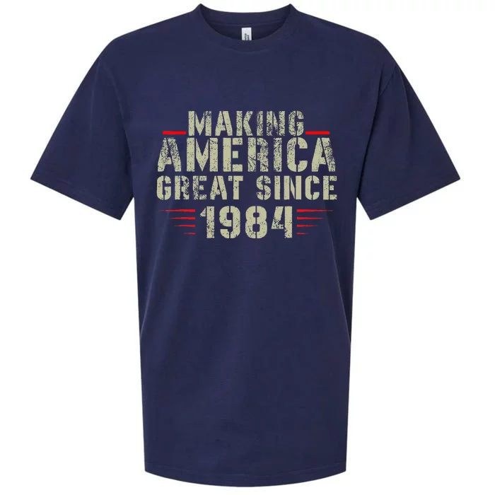 Making America Great Since 1984 Design 38th Birthday Sueded Cloud Jersey T-Shirt