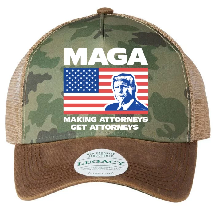 Making Attorneys Get Attorneys Maga Legacy Tie Dye Trucker Hat