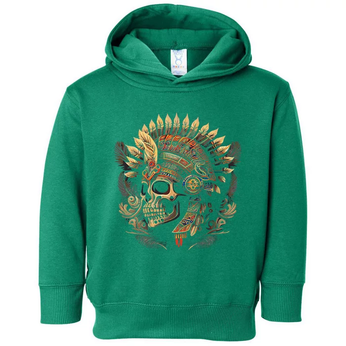 Mictlantecuhtli Aztec God Of Death Skull Toddler Hoodie